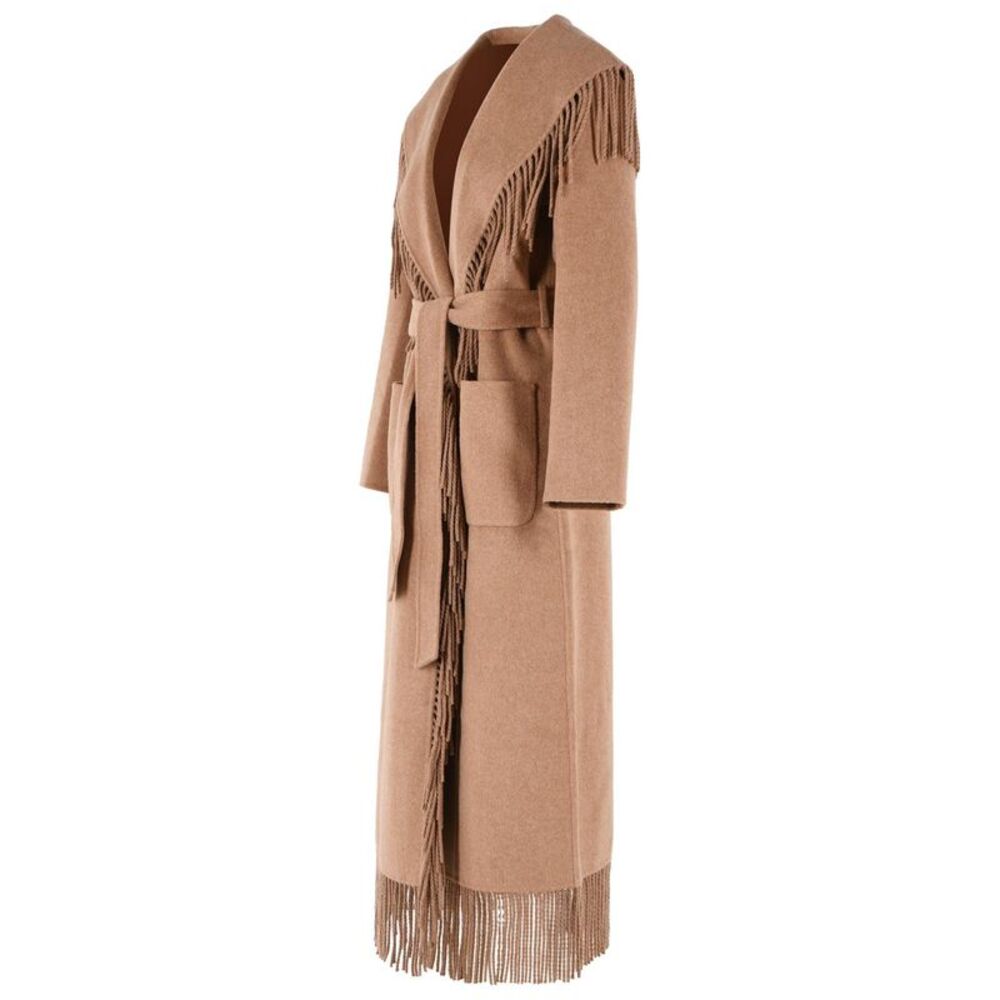 Simkhai 'Carrie' Camel Beige Wool Blend Coat Women - Picture 2 of 3